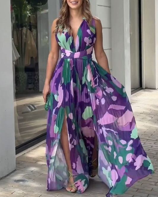 Vestido largo casual floral