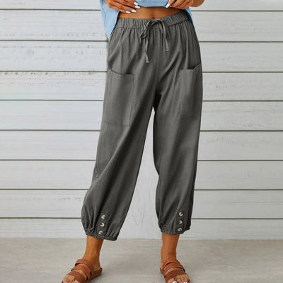 Pantalones de Verano de Pierna Ancha