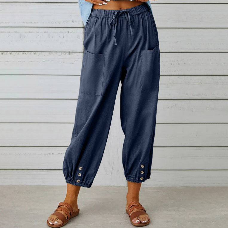 Pantalones de Verano de Pierna Ancha