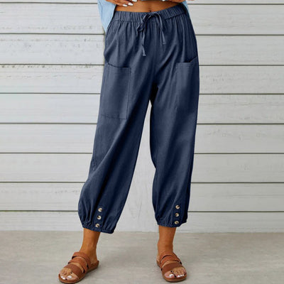 Pantalones de Verano de Pierna Ancha