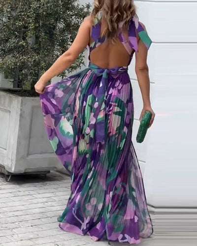 Vestido largo casual floral