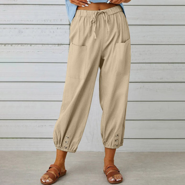 Pantalones de Verano de Pierna Ancha