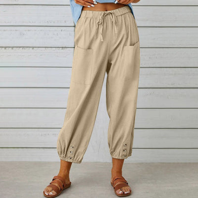 Pantalones de Verano de Pierna Ancha
