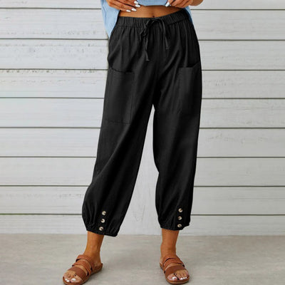 Pantalones de Verano de Pierna Ancha