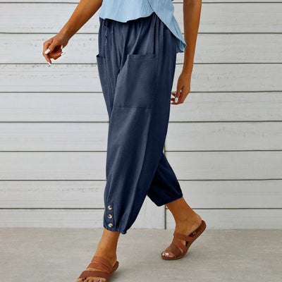Pantalones de Verano de Pierna Ancha