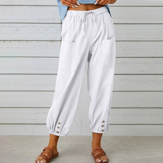 Pantalones de Verano de Pierna Ancha