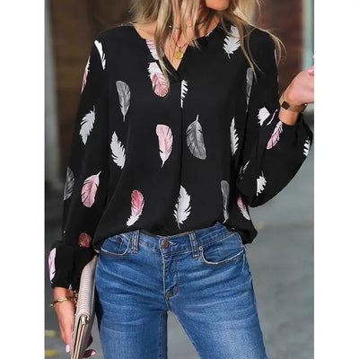 Blusa Pluma Elegante