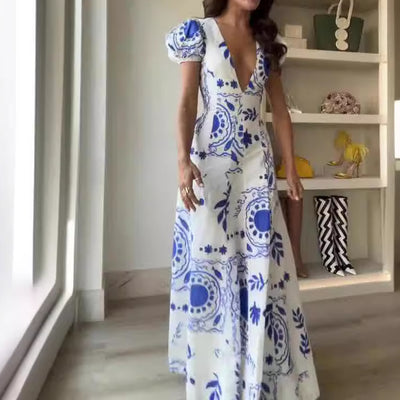 Vestido Azul Santorini