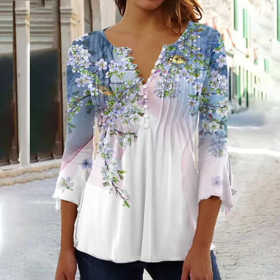 Blusa Anei con estampado floral