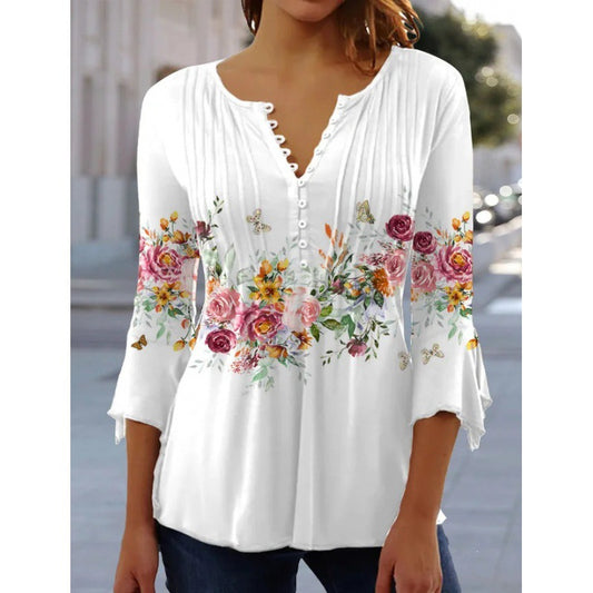 Blusa Anei con estampado floral