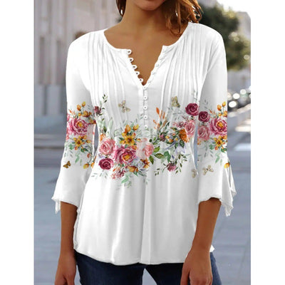 Blusa Anei con estampado floral