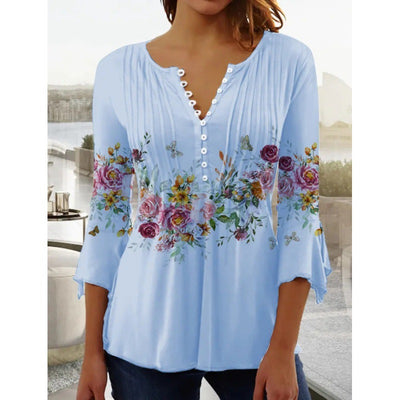 Blusa Anei con estampado floral