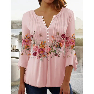 Blusa Anei con estampado floral