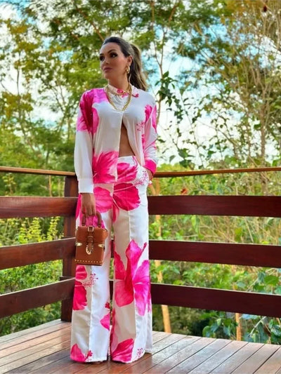 Conjunto Floral Elegante y Versatil