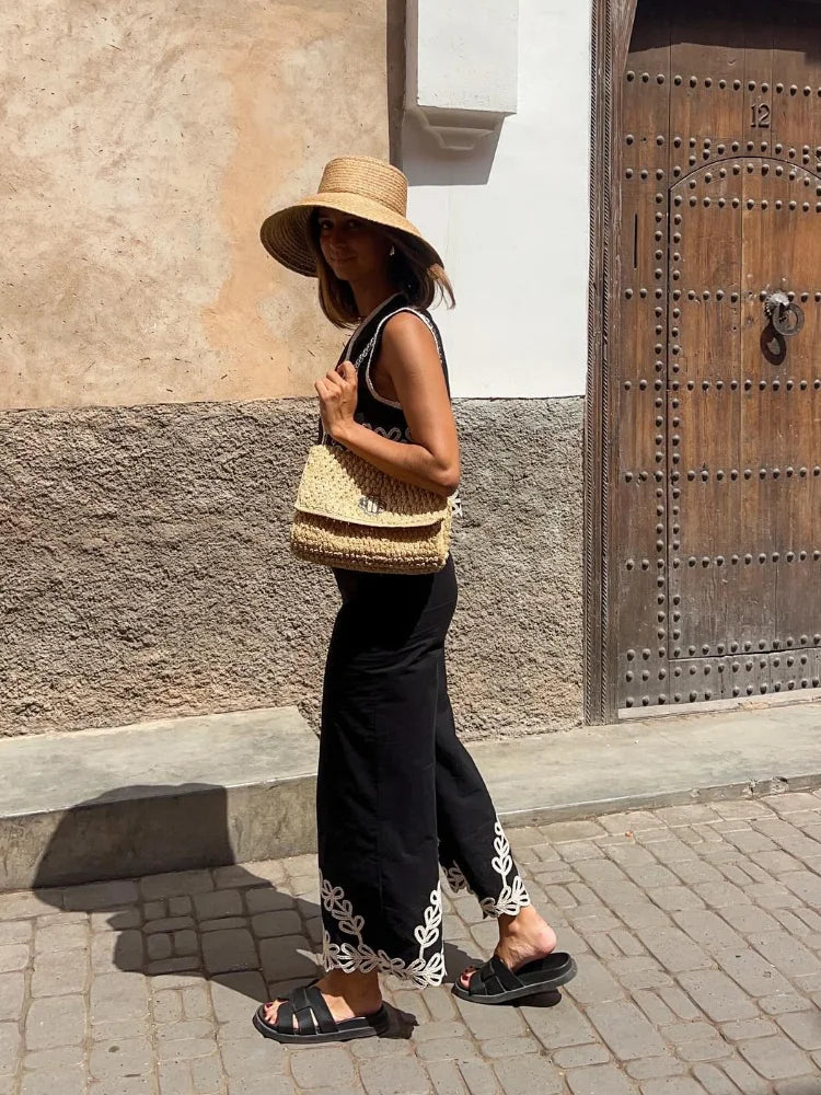 Traje de Chaleco corto con estampado
