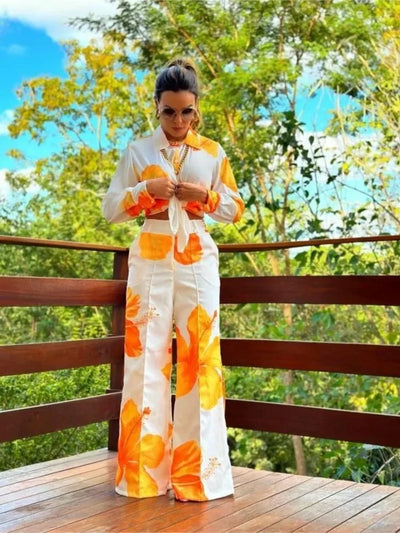 Conjunto Floral Elegante y Versatil