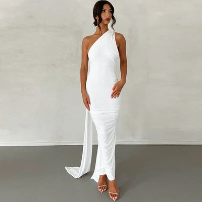 Vestido Halter de Medianoche