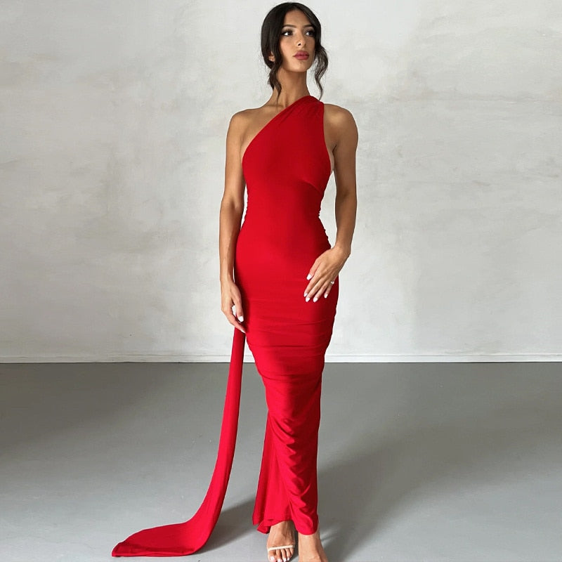 Vestido Halter de Medianoche
