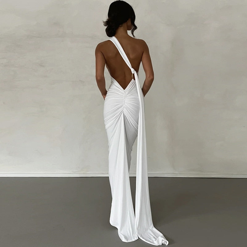 Vestido Halter de Medianoche