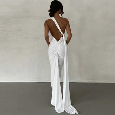 Vestido Halter de Medianoche