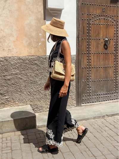 Traje de Chaleco corto con estampado