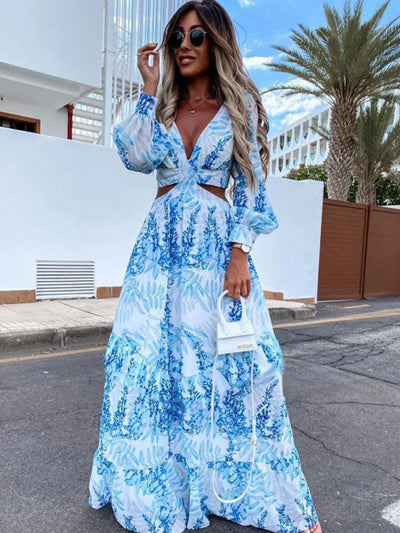 Vestido estampado Mar