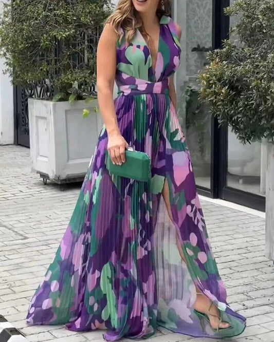 Vestido largo casual floral