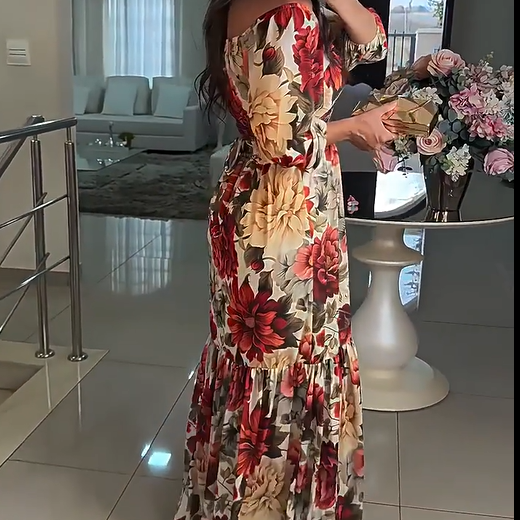 Vestido con Estampado Floral