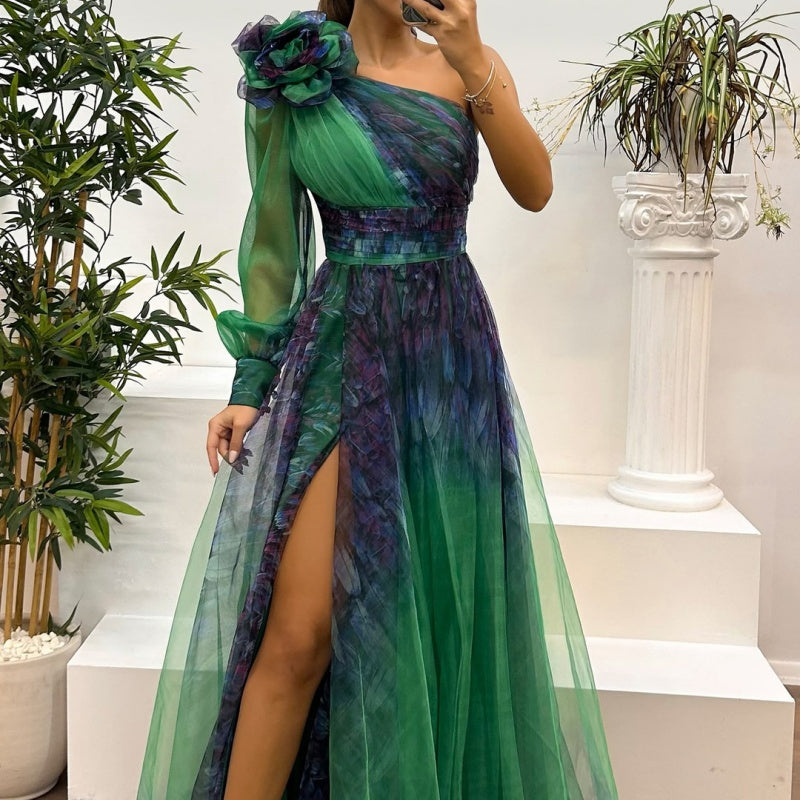 Vestido Carmen de Manga Larga